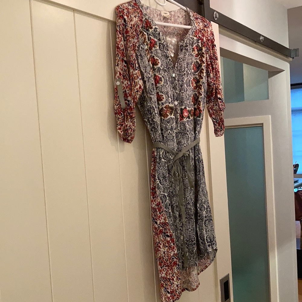 Anthropologie Tiny Floral Tunic Dress - size medium